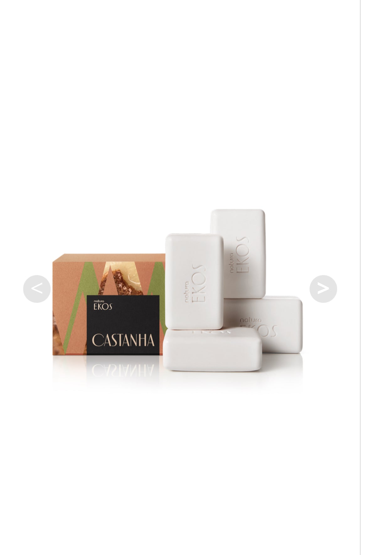 SAPONETTE CREMOSE CASTANHA - EKOS - 4X100G