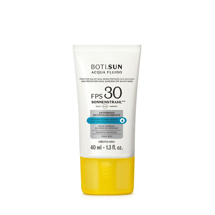 O BOTICÁRIO | Boti.Sun Protettore Solare Viso Antietà Acqua Fluido SPF30